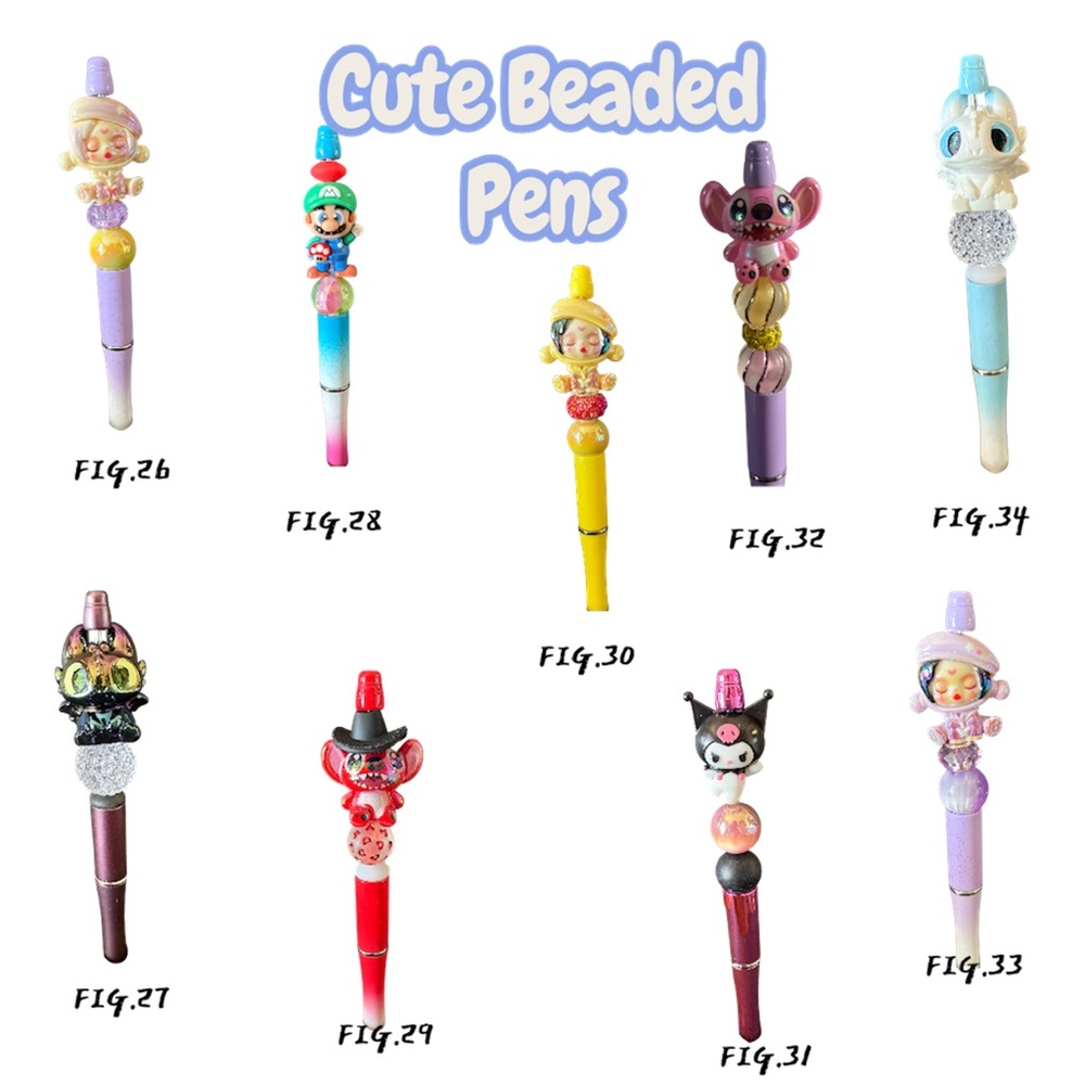 Cute Beaded Pens Set
